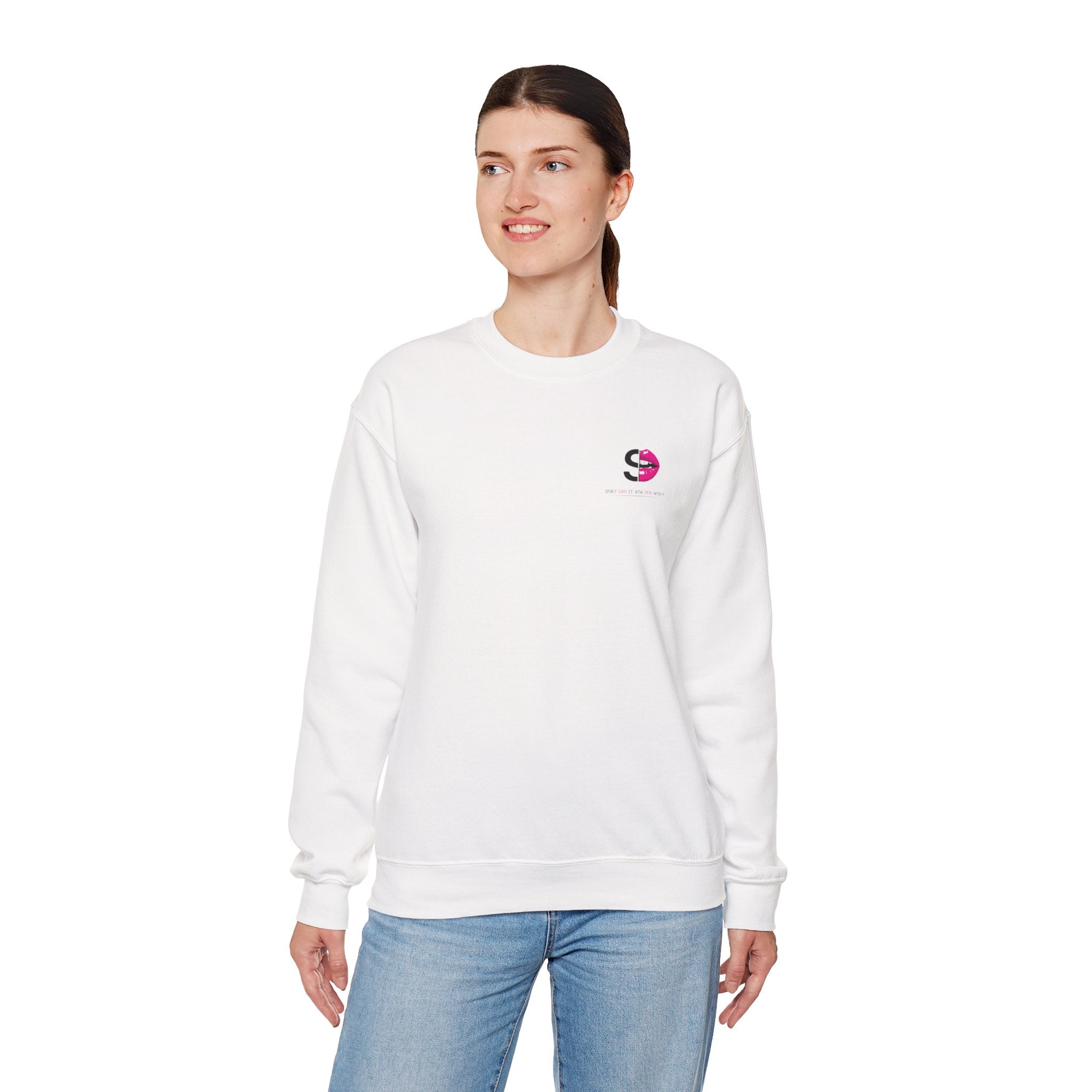 Mini Logo, Big Message Crewneck Sweatshirt